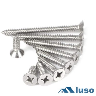 50MM Stainless Steel Phillips Star Head Screws for Fixing Wood, Plywood (Pack of 200)