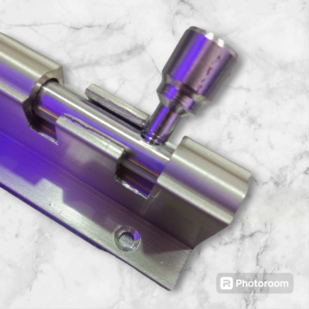 Globe 4 INCH Super Marble Towerbolt/Door Latch for Inside Cupboard Door with Extra Height, 1" Height Tower Bolt, for Latching Cupboards Doors from Inside - Image 5
