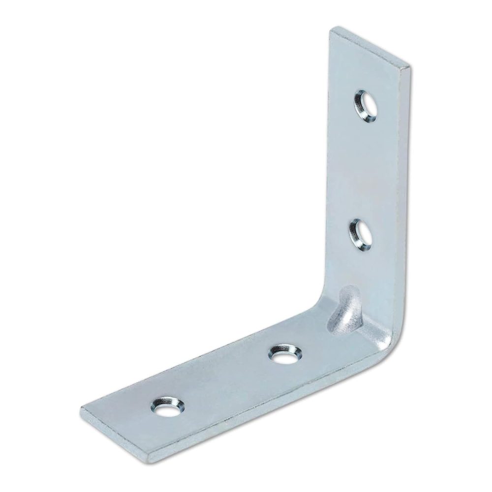 Angle Bracket for Reinforcing Chairs 80pc /Tables Zinc Plated L Shape Bracket for Solid Shelf Support Joint Right Corner Bracket 50X50