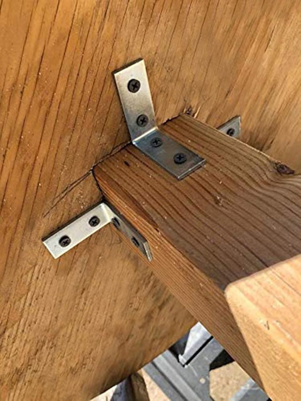 Angle Bracket for Reinforcing Chairs 80pc /Tables Zinc Plated L Shape Bracket for Solid Shelf Support Joint Right Corner Bracket 50X50 - Image 5