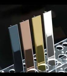 METAL & ALLOYS Stainless Steel T Patti Profile Interior Decoration, Exterior Designing,Inlay & Groove 300mm long