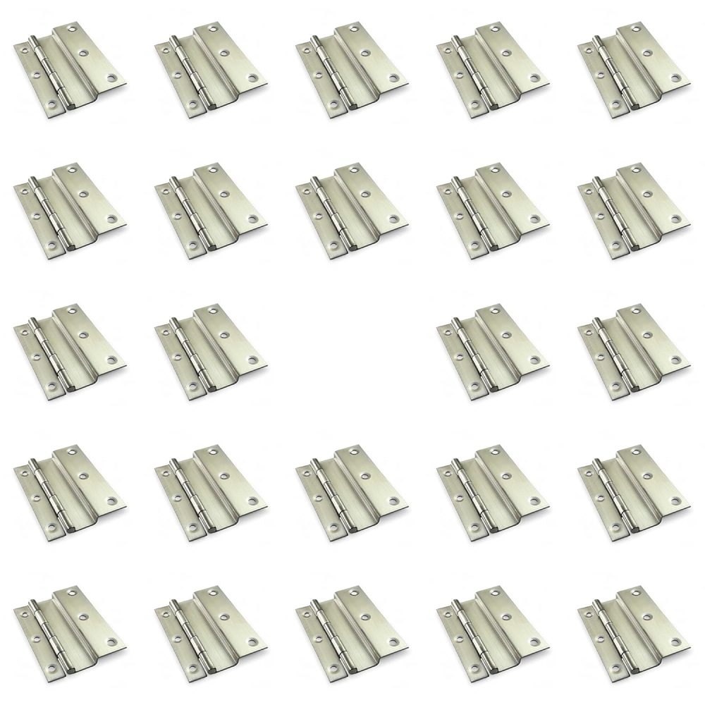 6mm SS Hinges for Door, Window, Cupboard, Cabinet, Hinges Full Overlay Doors 30pc